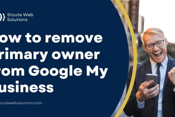 How to remove primary owner from Google My Business
