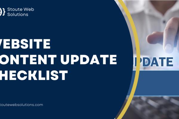 Website content update checklist